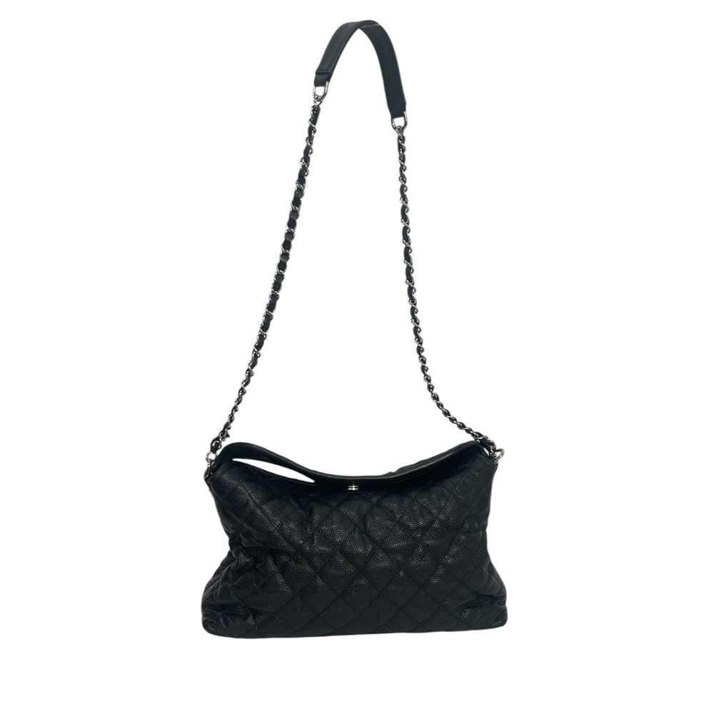 CHANEL/Cross Body Bag/Leather/BLK/hobo bag - image 1