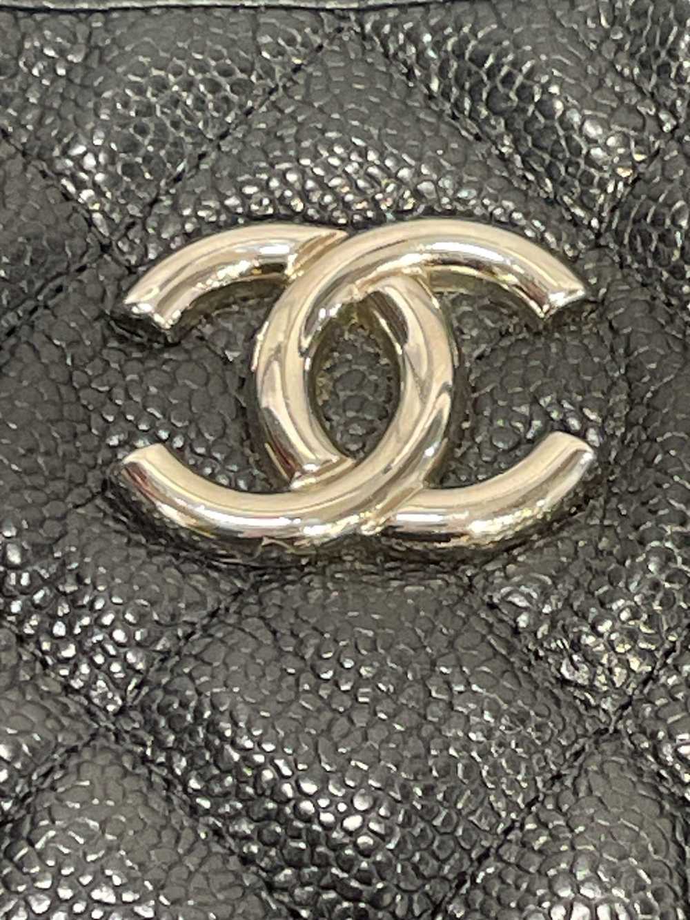 CHANEL/Cross Body Bag/Leather/BLK/hobo bag - image 3