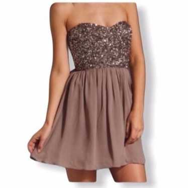 Strapless Parker sequin dress