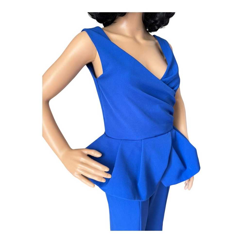 Retro 70's jumpsuit Deep v neck Ruffled super spl… - image 10