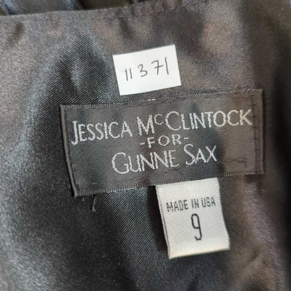 Vintage Jessica McClintock Gunne Sax Satin Pleate… - image 6