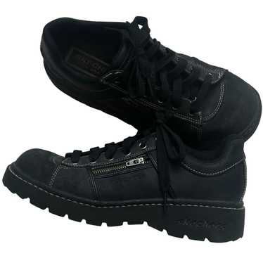 Skechers Black Platform Chunky Lug Sole Shoe Leath