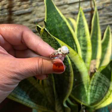 Vintage avon pearl ring - image 1