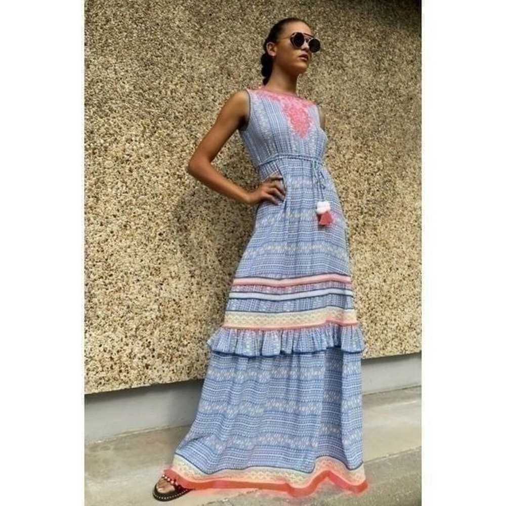 Love V by Jatin Varma jean Maxi Resort Dress size… - image 1