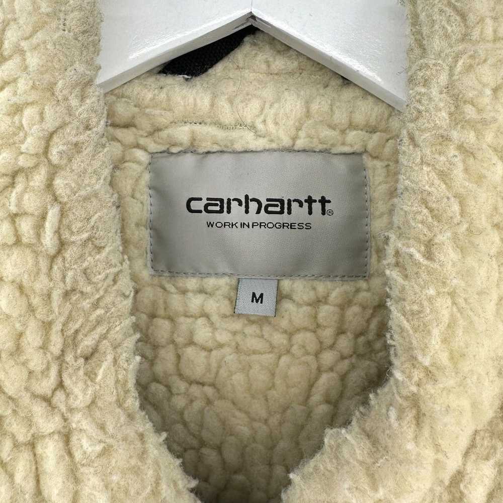 Carhartt Wip Black "Fairmount" Faux Shearling Den… - image 4