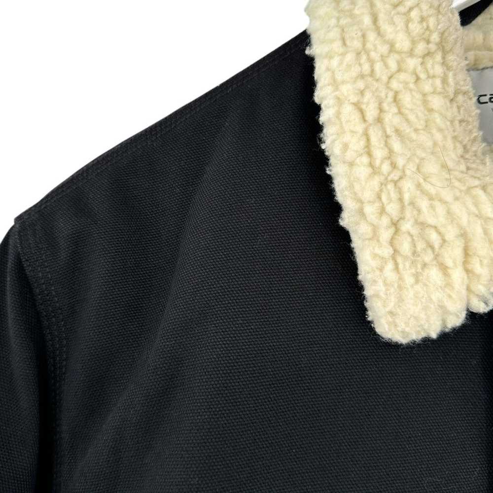 Carhartt Wip Black "Fairmount" Faux Shearling Den… - image 5