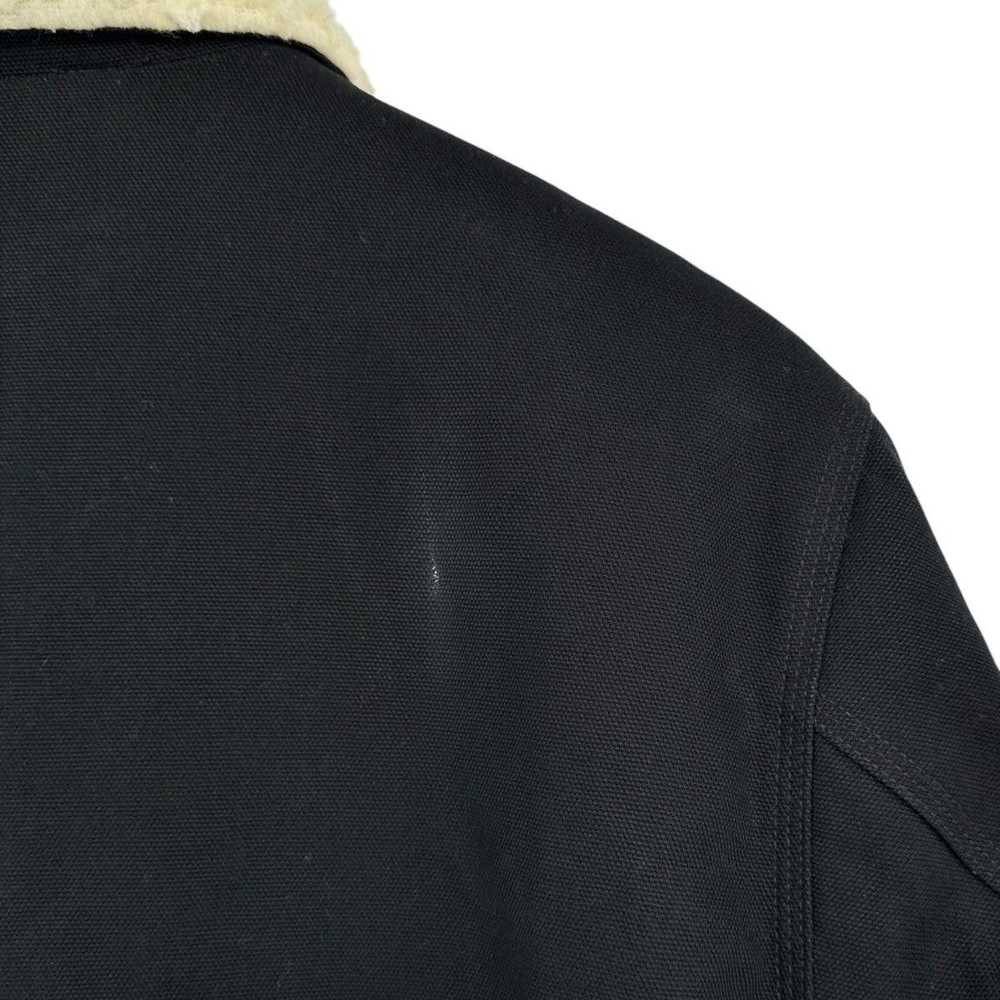 Carhartt Wip Black "Fairmount" Faux Shearling Den… - image 7