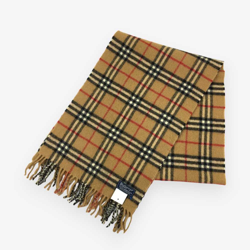 Vintage Vintage Burberry Scarf Muffler Wool Cashm… - image 1