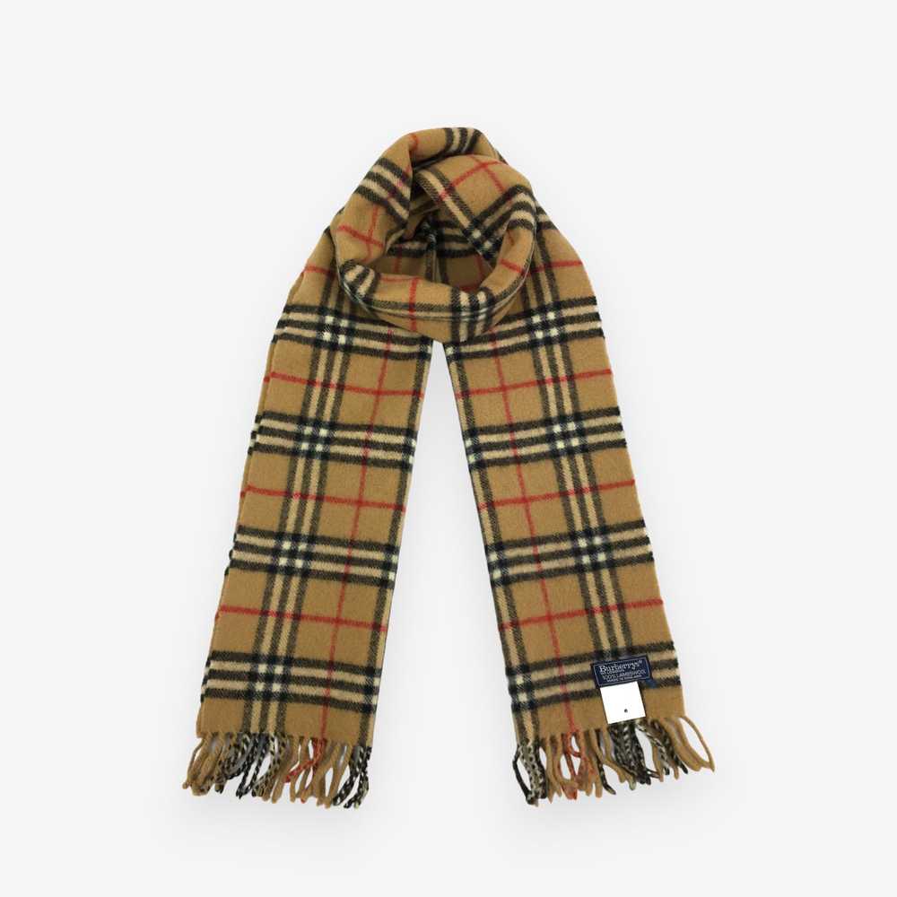 Vintage Vintage Burberry Scarf Muffler Wool Cashm… - image 3