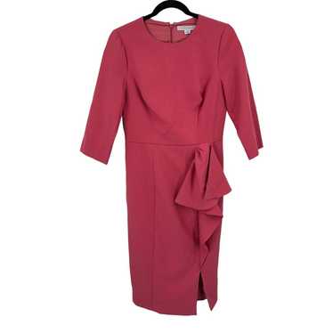 Kay Unger dress Loretta Midi pink size 8 - image 1