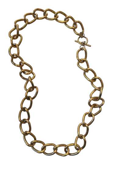 Vintage 1980s Large Link Gold Chain Necklace Selec