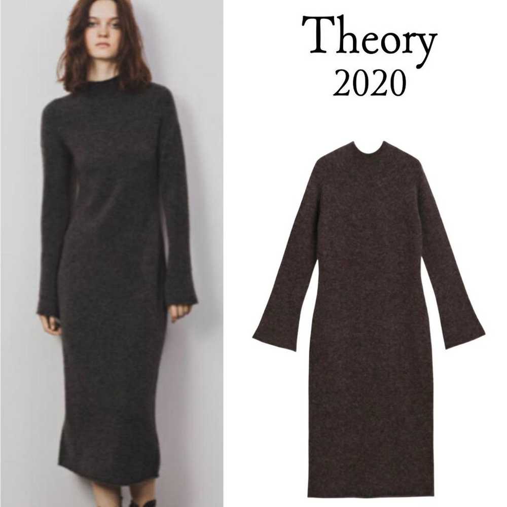 2020 Theory ◆ Wool Maxi Knit Dress - Bottle Neck … - image 10