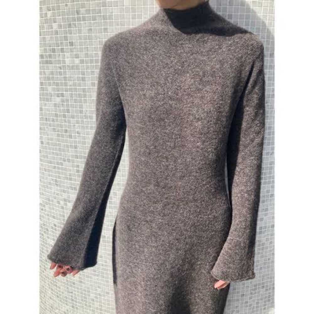 2020 Theory ◆ Wool Maxi Knit Dress - Bottle Neck … - image 3