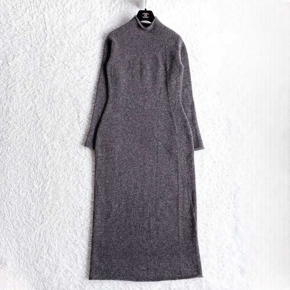 2020 Theory ◆ Wool Maxi Knit Dress - Bottle Neck … - image 4