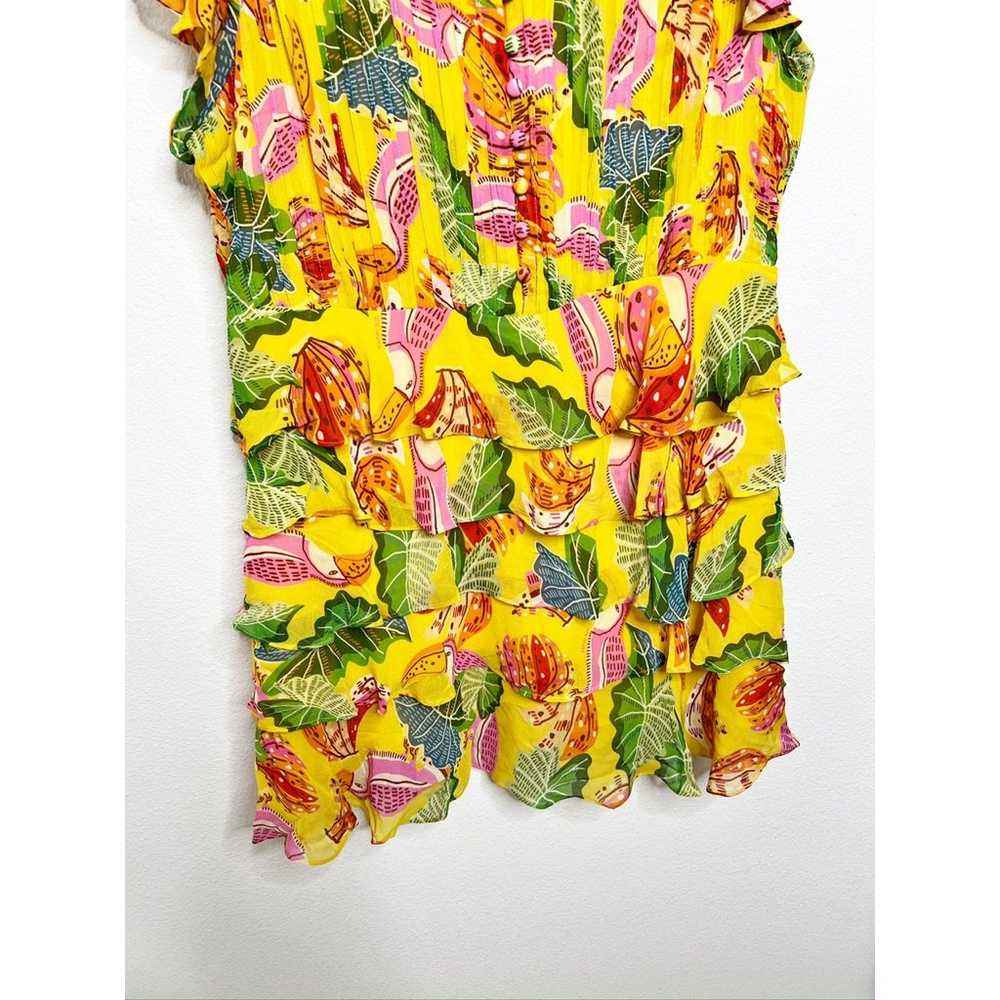 Farm Rio Yellow Beaks & Bananas Layered Ruffled M… - image 8