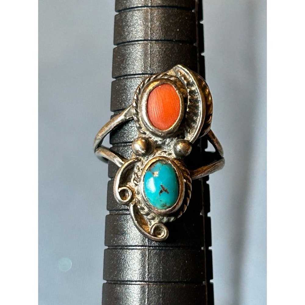 Vintage Native American Silver Ring - image 1