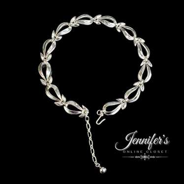 Trifari Crown Vintage Silver Tone Choker & Bracele