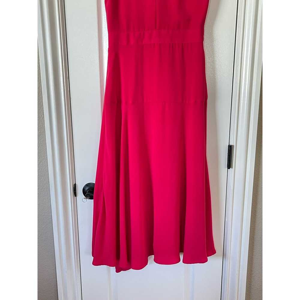 REISS CLAIRE PLEATED FITTED MIDI DRESS SIZE 6 - image 8