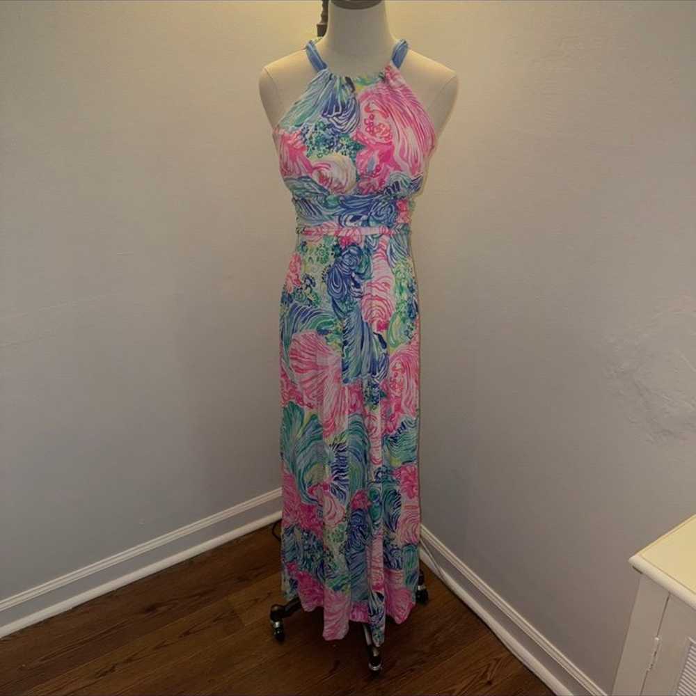 Lilly Pulitzer Small Martina Maxi Dress Beach - image 2