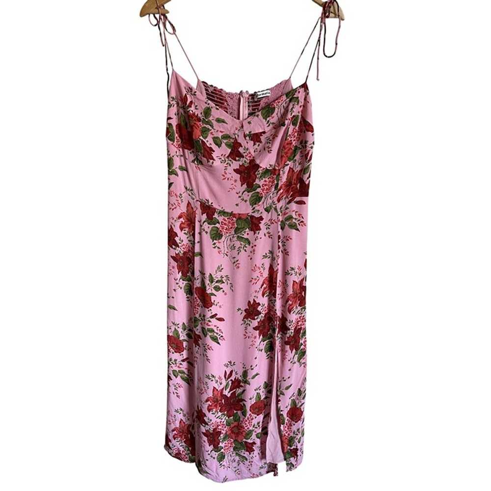 REFORMATION Juliette Dress Pink Floral Flower Val… - image 2