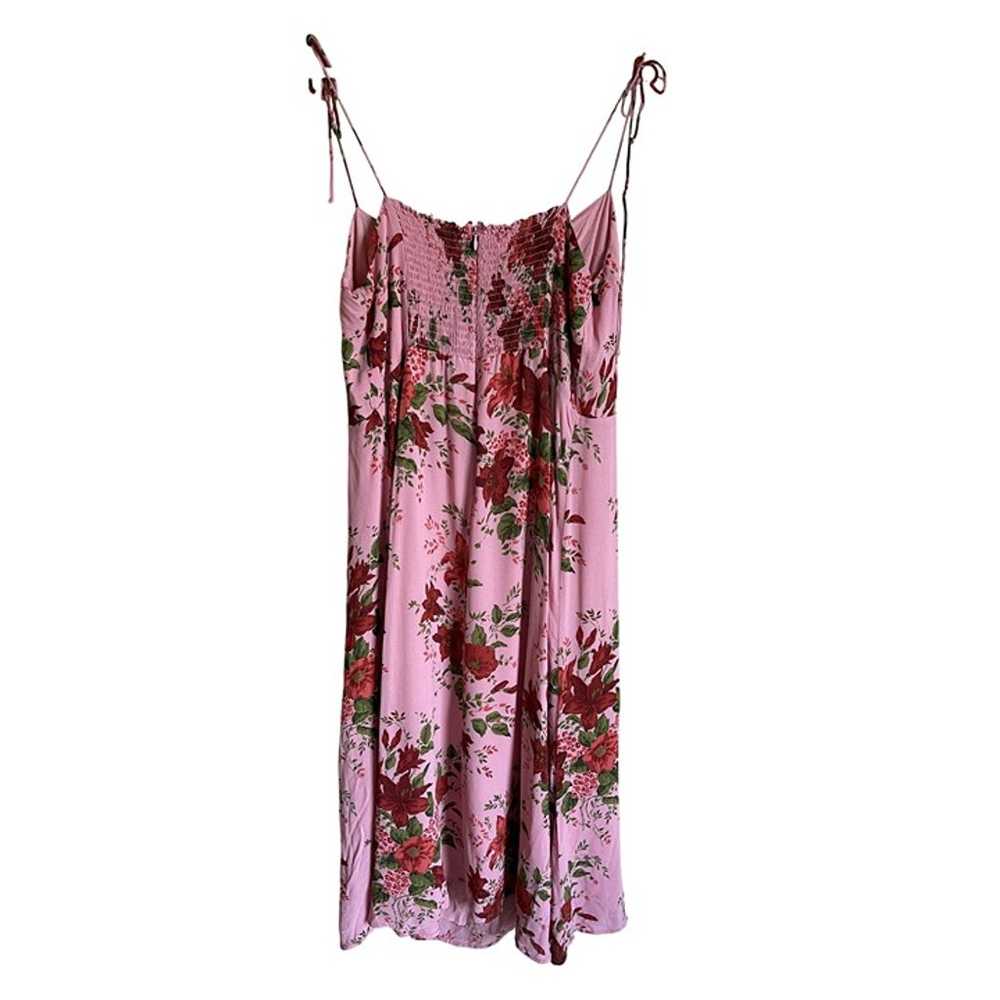 REFORMATION Juliette Dress Pink Floral Flower Val… - image 3