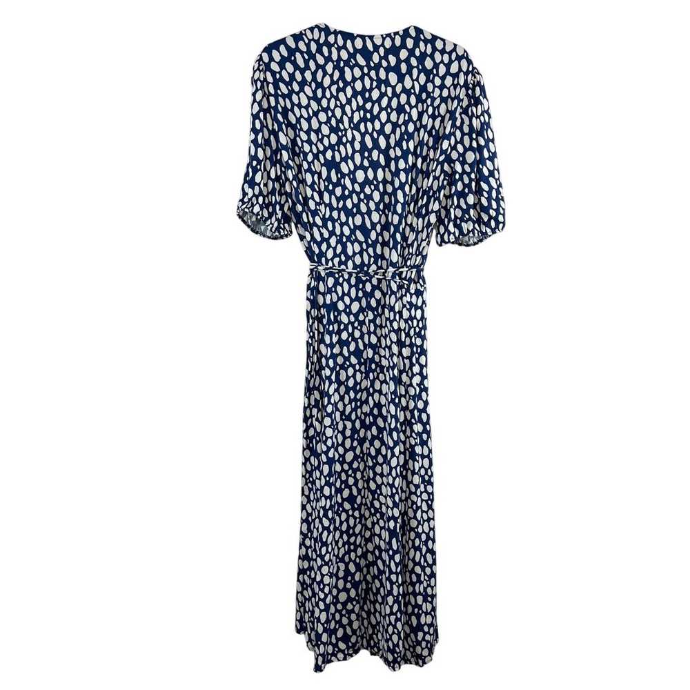 Reformation Augustina Midi Plunge Wrap Dress Size… - image 3