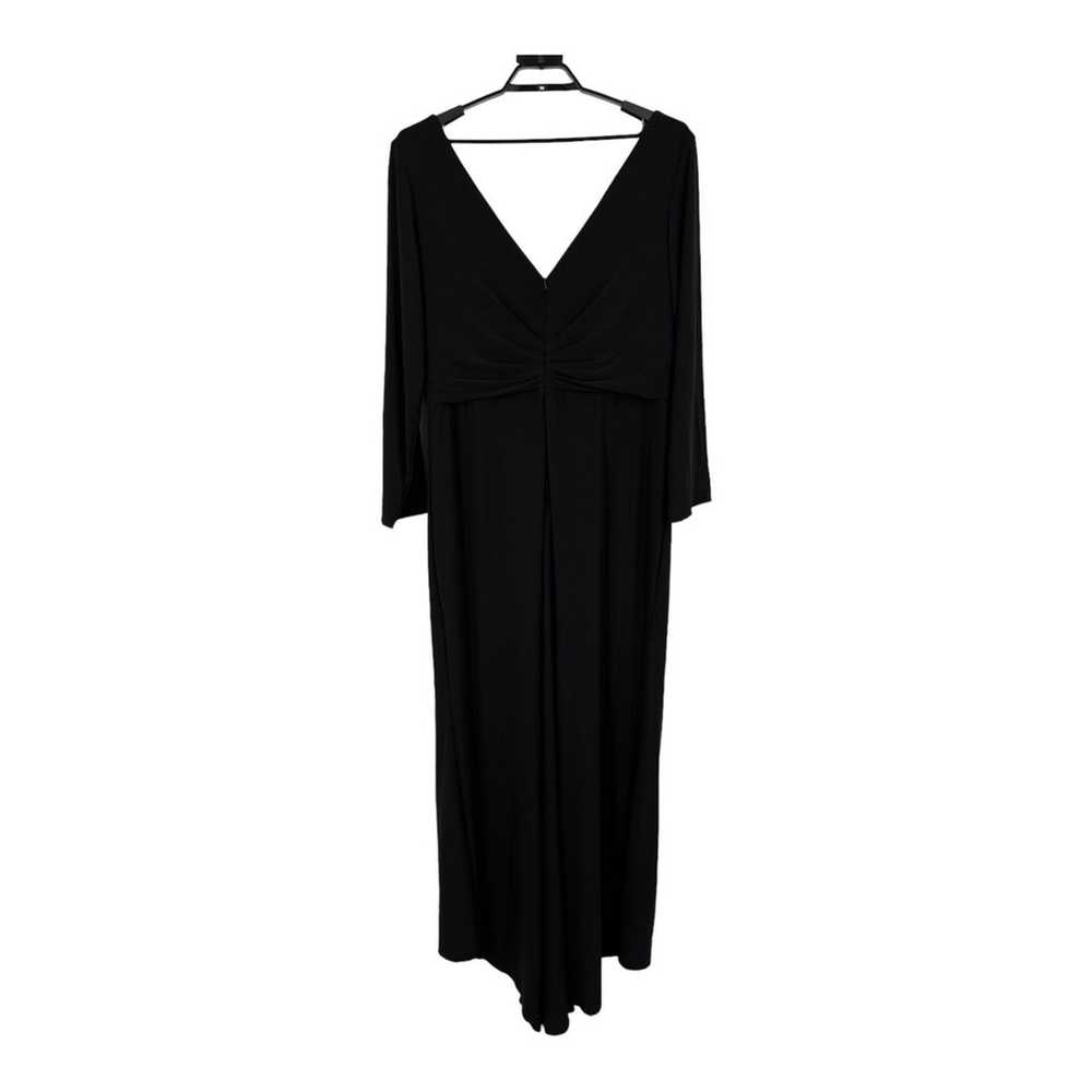 La Femme Dress 29044 black faux wrap black plus s… - image 3