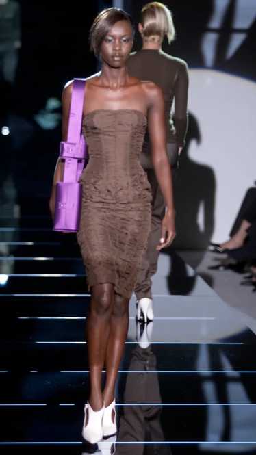 Gucci by Tom Ford SS 2001 Ruched Dress