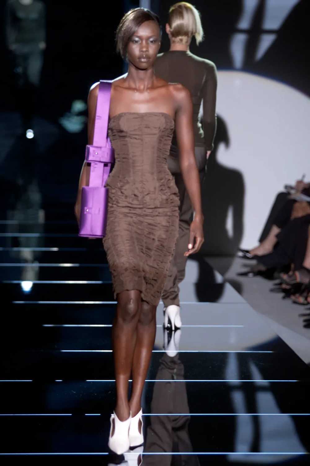 Gucci by Tom Ford SS 2001 Ruched Dress - image 2