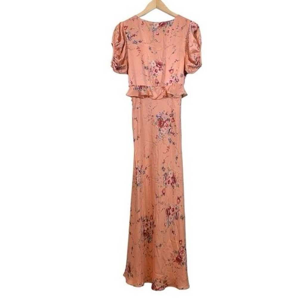 LOVE SHACK FANCY Lillian Floral Silk Satin Maxi D… - image 3