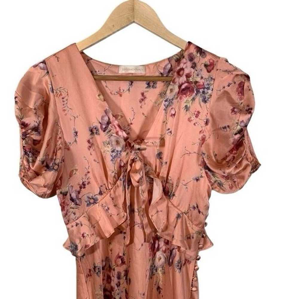 LOVE SHACK FANCY Lillian Floral Silk Satin Maxi D… - image 4