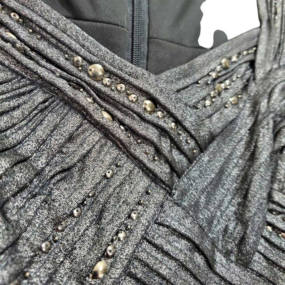 Tadashi Shoji | Metallic Basket Weave Pintuck Bea… - image 6