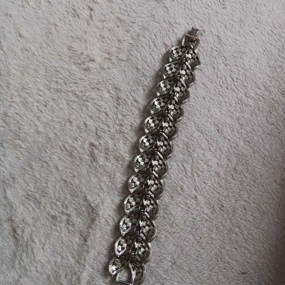 Vintage Judy Lee Silver Tone Bracelet - image 4