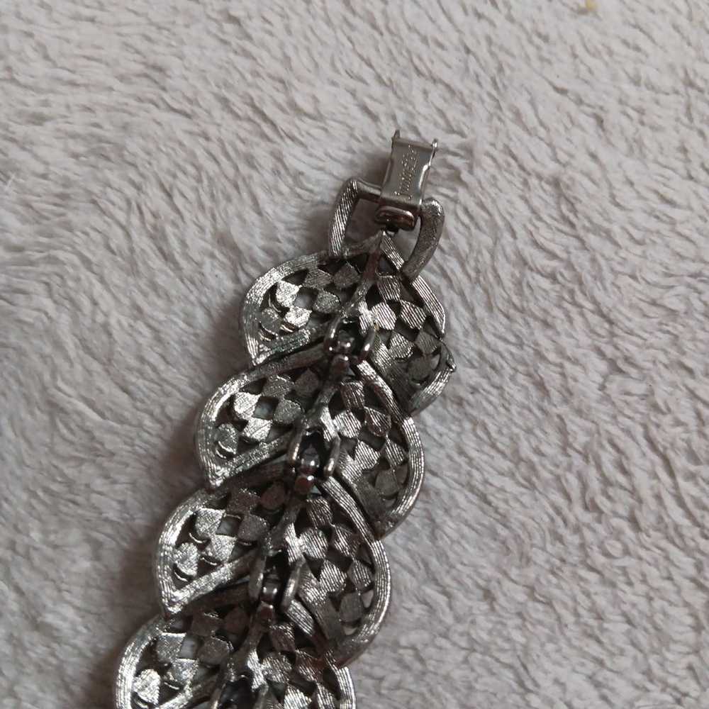 Vintage Judy Lee Silver Tone Bracelet - image 5