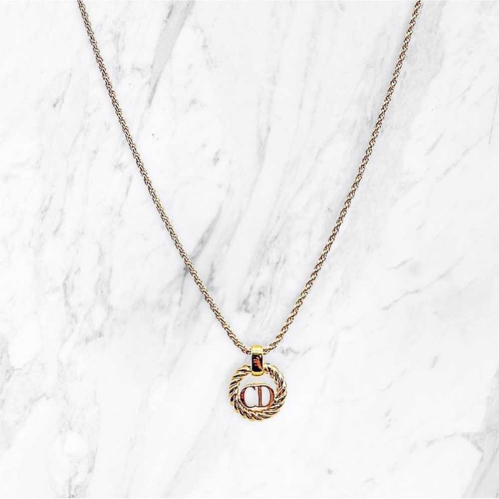 Christian Dior CD Logo Rope Circle Necklace - image 3