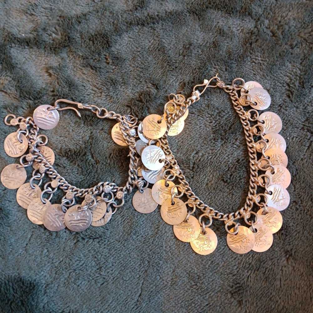 Vintage Gold & Silver Tone Bracelet Lot - image 4