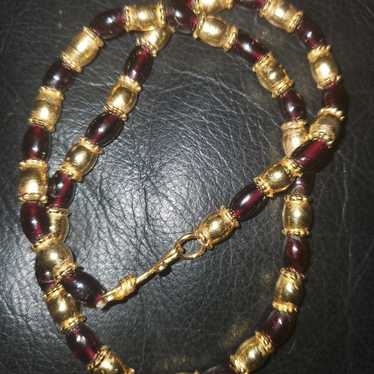 Mma necklace with garnets. - image 1