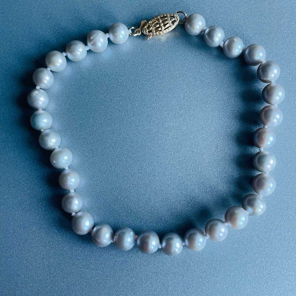 Natural Silver Pearl 14k Gold JCM Jacmel Mauritiu… - image 3