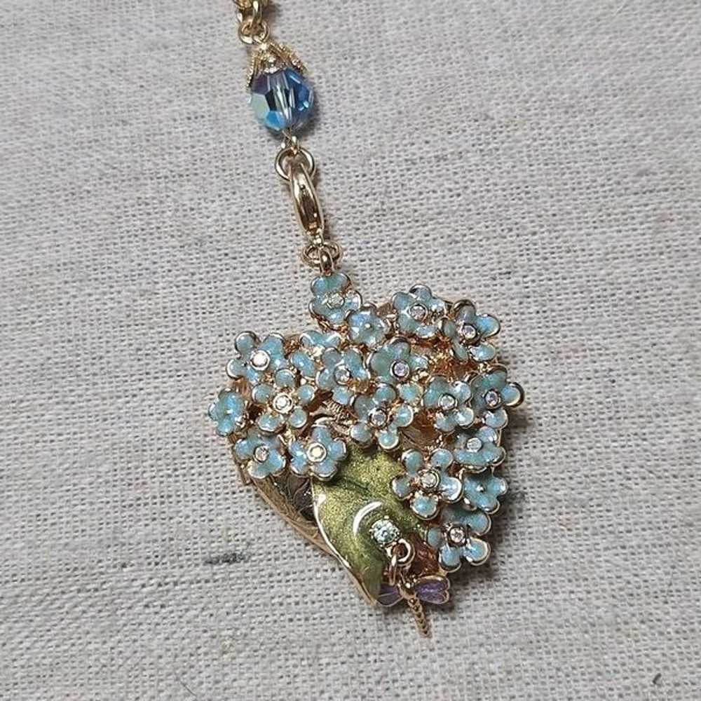 Kirk's Folly Vintage Heart Locket Forget Me Knot … - image 3