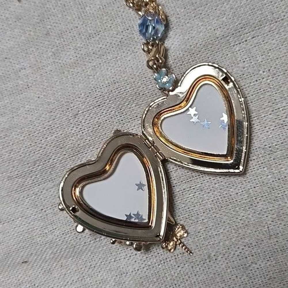 Kirk's Folly Vintage Heart Locket Forget Me Knot … - image 5