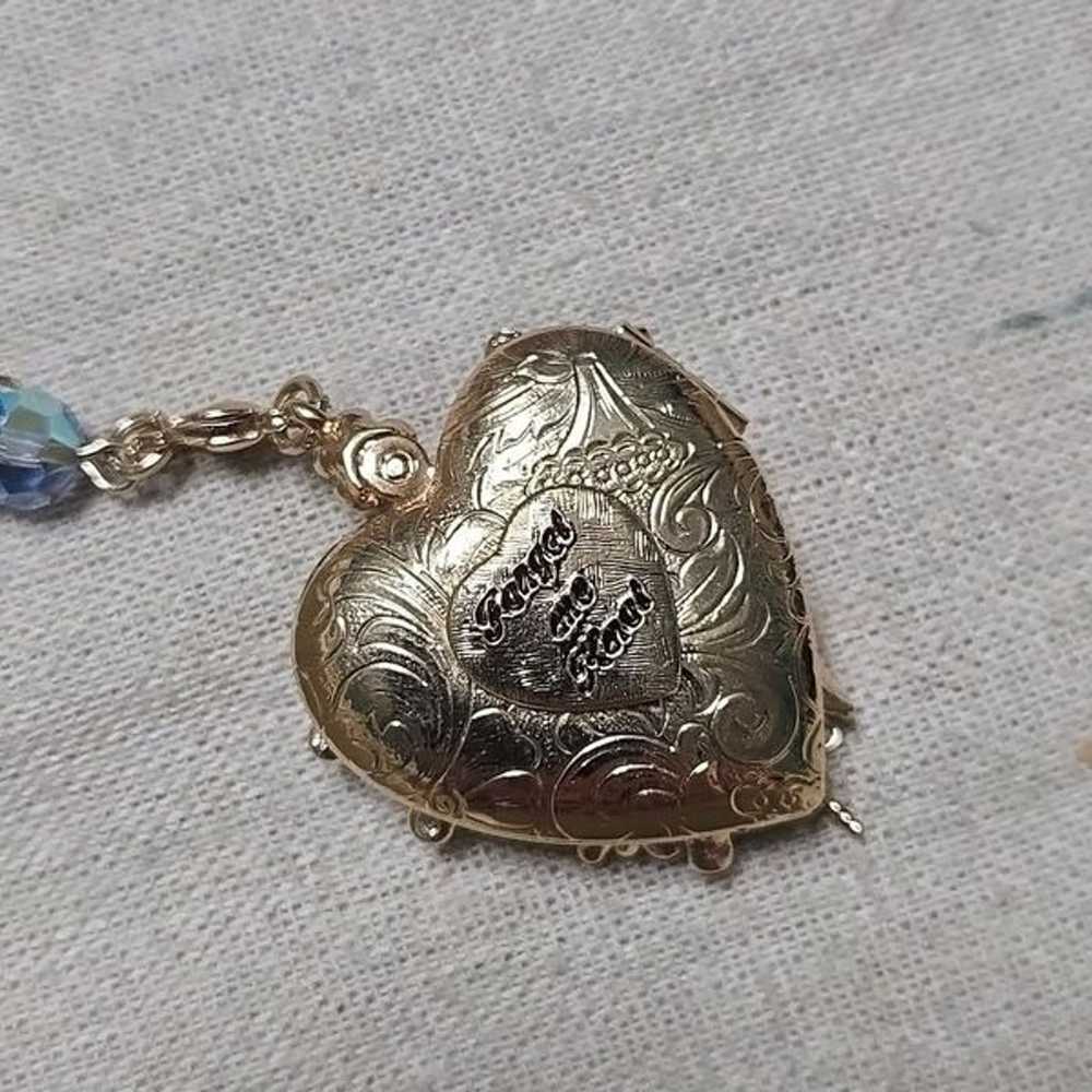 Kirk's Folly Vintage Heart Locket Forget Me Knot … - image 6