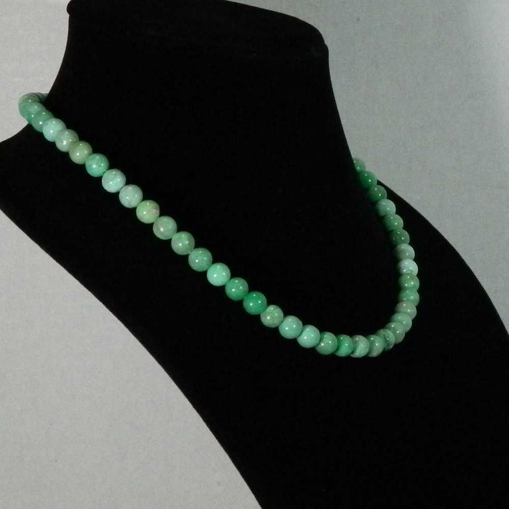 Jay King Green Turquoise Round Bead Necklace 925 … - image 4