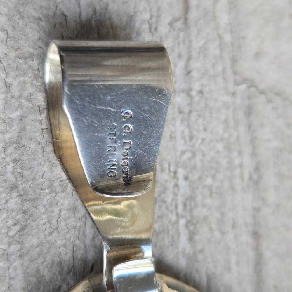 Sterling Silver Signed Native American Delgarito … - image 3