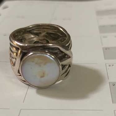 Silpada Pearl Coin Ring