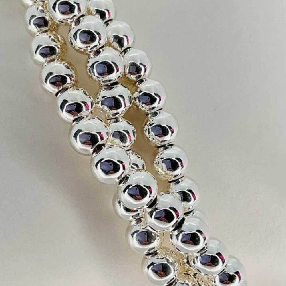 Sterling silver twisted ball necklace - image 3