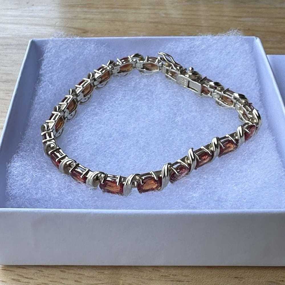 Ross Simons Bracelet Orange Lab Tourmaline Size 7… - image 5