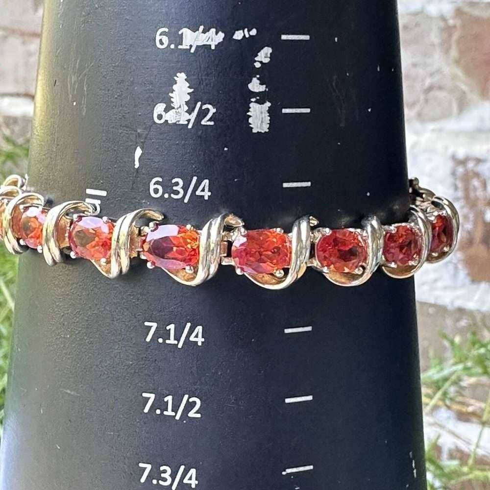 Ross Simons Bracelet Orange Lab Tourmaline Size 7… - image 9