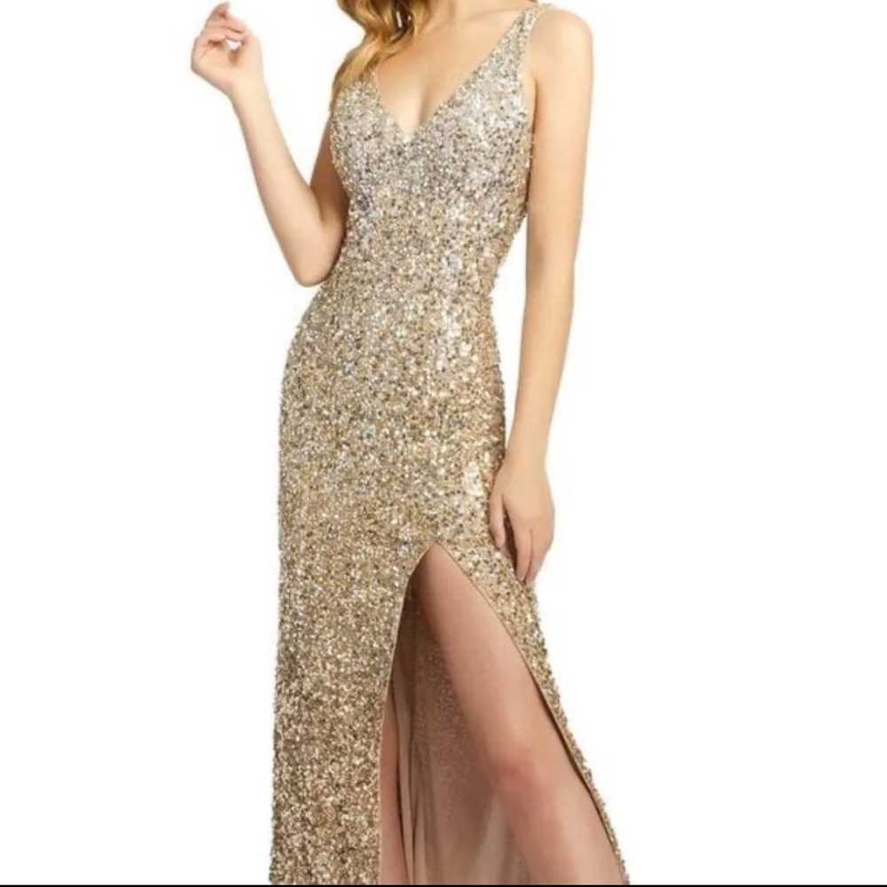 Mac DUGGAL gold sequin dress - image 2