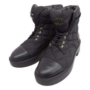 Chanel Leather biker boots