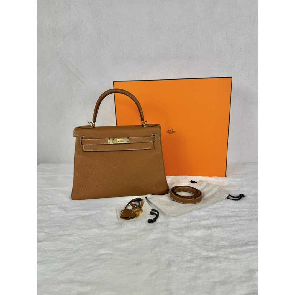 Hermès Kelly 28 leather handbag - image 5